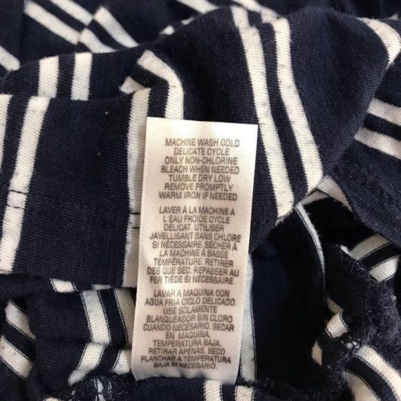 Splendid Navy Blue XS French Stripe Banded Hem Top - Picture 7 of 13